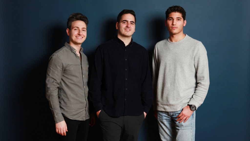 Coverdash leadership team. From left to right: David Vainer (COO), Ralph Betesh (CEO), and Avery Rubin (CTO)