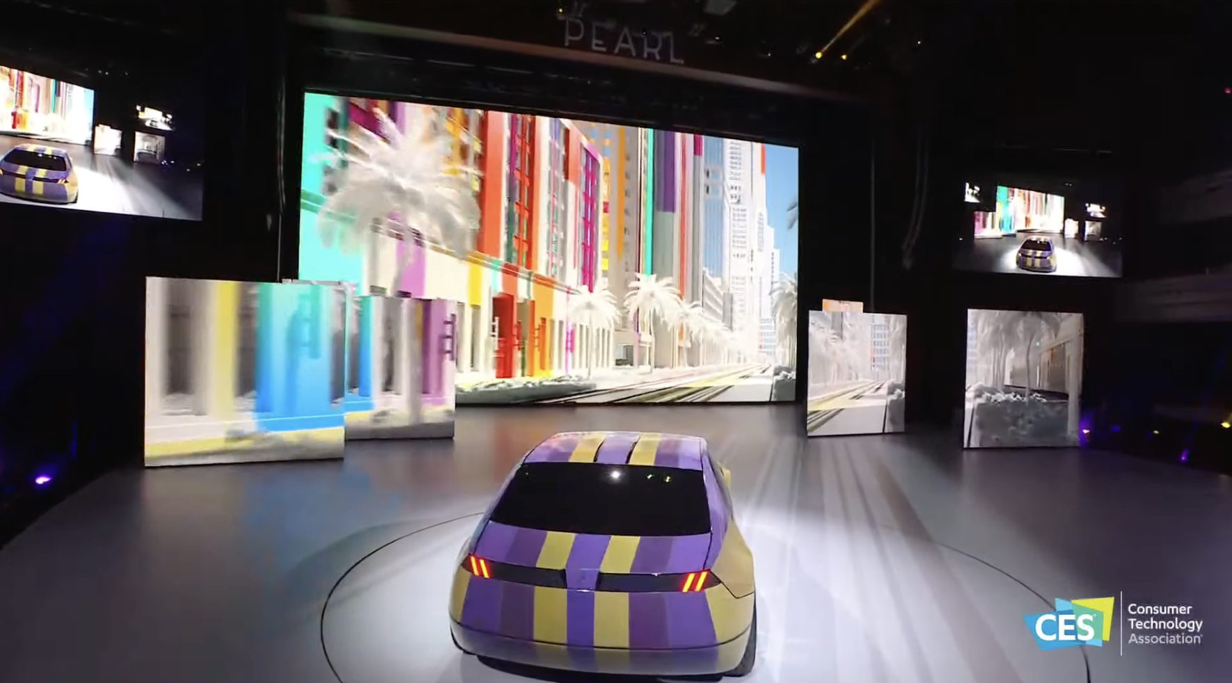 I Vision Dee BMW concept car in multi-color