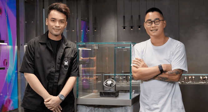 Co-founders of Wristcheck, Austen Chu and Sean Wong. Photo: Wristcheck