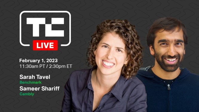 TechCrunch Live with Benchmark and Cambly on February 1, 2023
