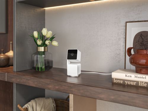 Wyze Camera on a shelf