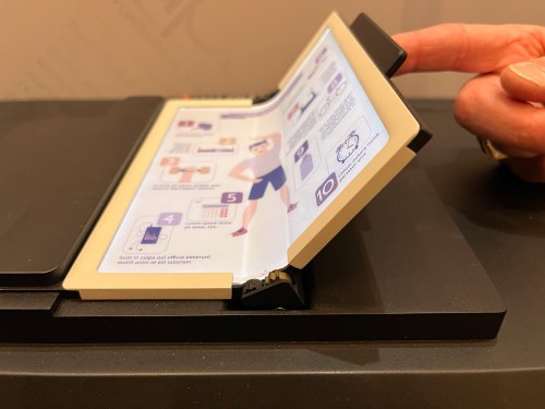 E Ink's Gallery 3 display shown in a foldable prototype.