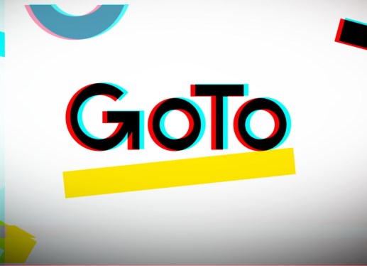 GoTo's logo on a photo-moshed background