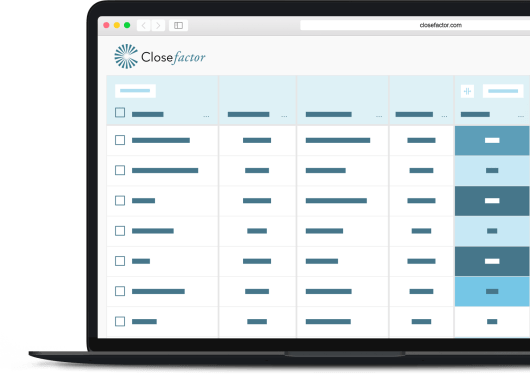 illustration of CloseFactor app on laptop