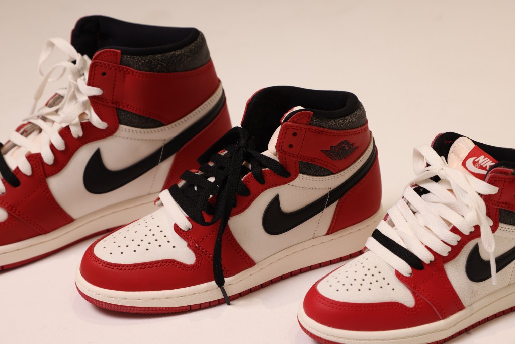 Three Air Jordan 1 Lost and Found sneakers, used in a post on The Edit LDN