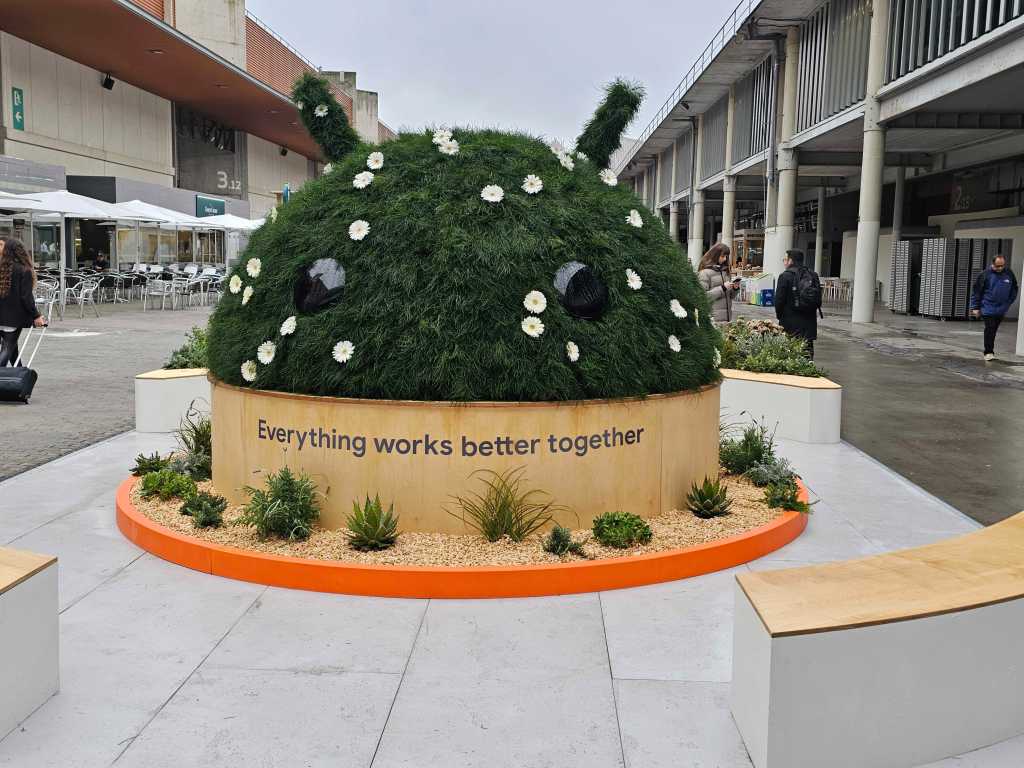 Google's Android booth at MWC 2023 in Barcelona.