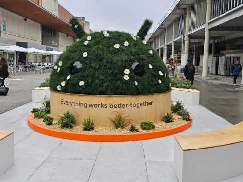 Google's Android booth at MWC 2023 in Barcelona.