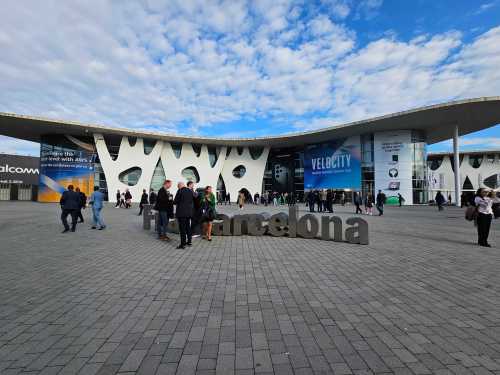 The Fira Gran Via convention center during MWC 2023