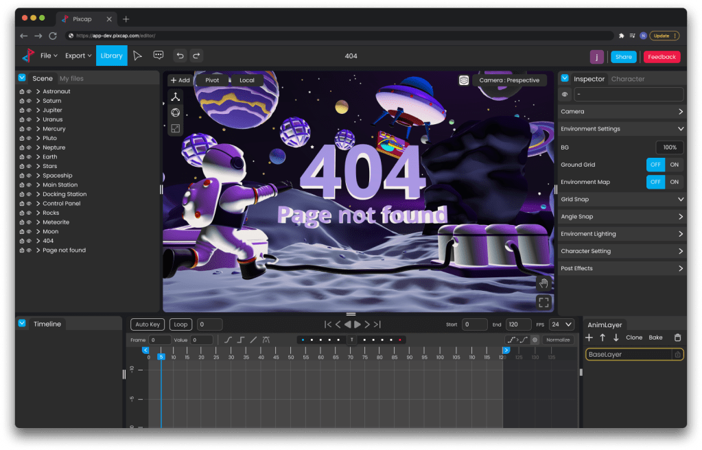 PixCap 3D image on monitor