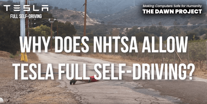 The Dawn Project's Super Bowl ad calling regulators to ban Tesla's full self-driving feature