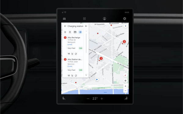 Google Maps EVs fast charging