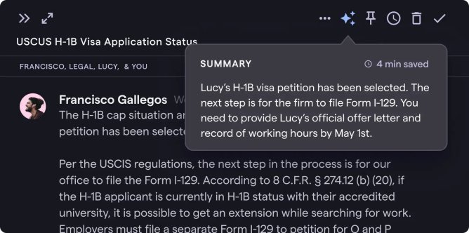 Shortwave email app's AI-powered summary feature