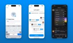 Mammoth app on three smartphone screens