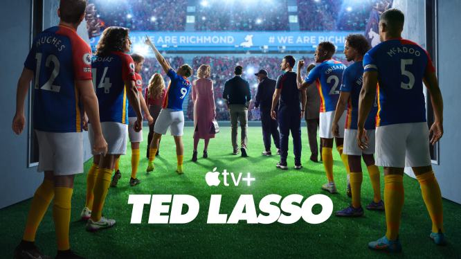 Scene from Ted Lasso on Apple TV