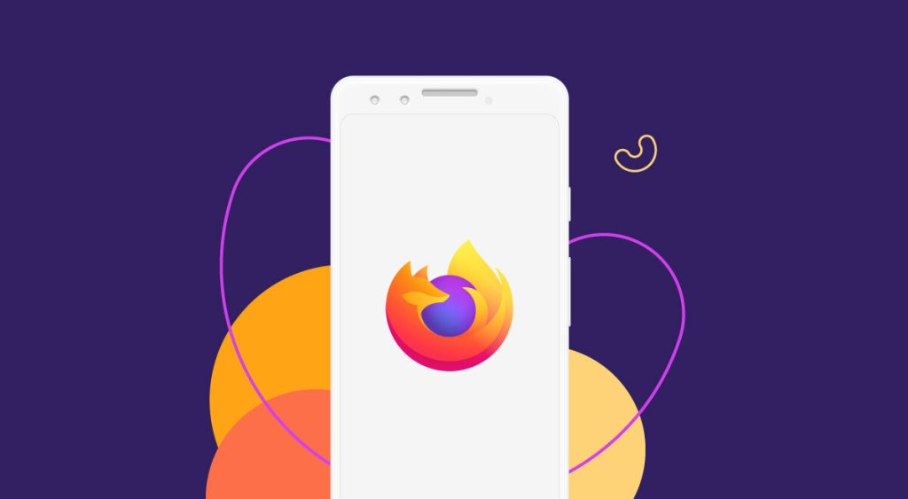 illustration of Firefox logo on smartphone