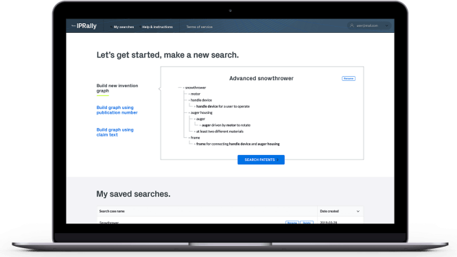 IPRally dashboard