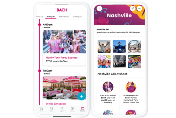 Bach app on smartphone screen