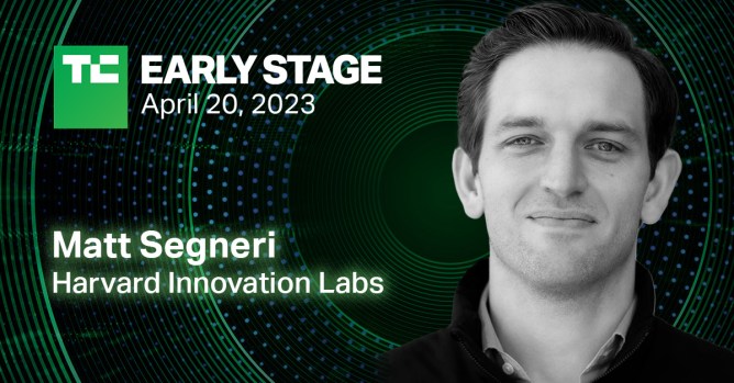 TechCrunch Early Stage, April 20, 2023 - speaker Matt Segneri, Harvard Innovations Labs