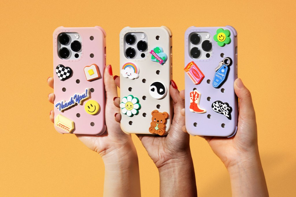 the backs of 3 Casetify cases