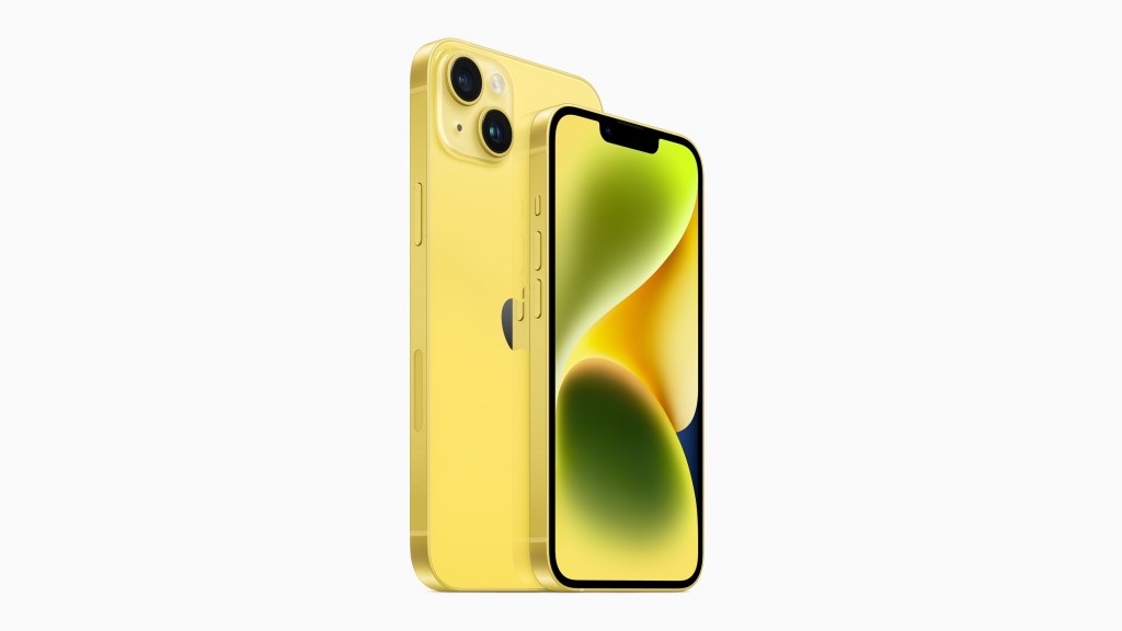 yellow iPhone