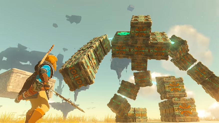Zelda: Tears of the Kingdom combat screenshot