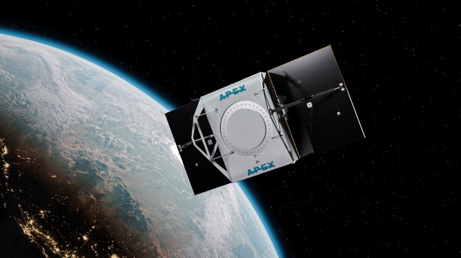 Apex Space satellite in space