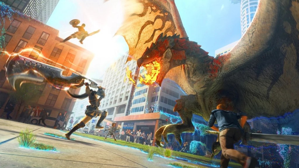 Scene from Niantic's Monster Hunter