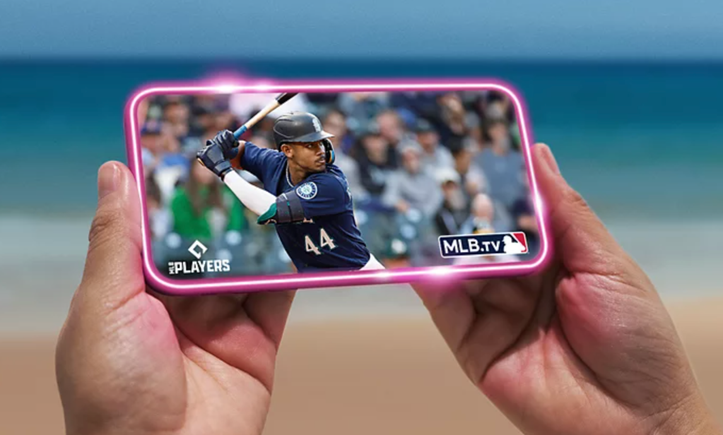 MLB on a phone