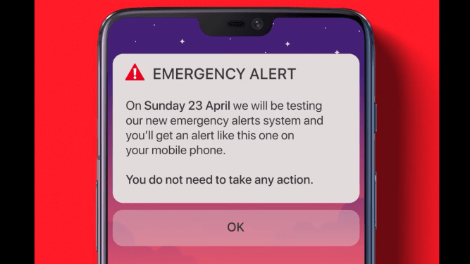 UK Emergency Alert system