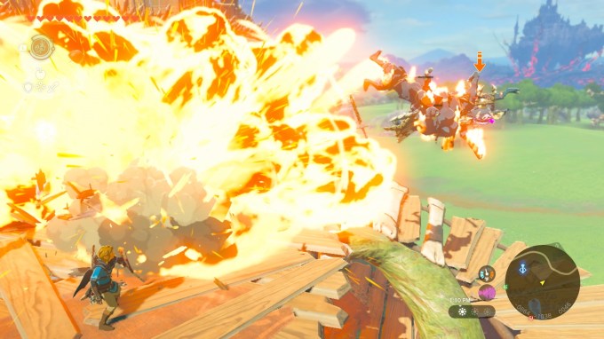 Breath of the Wild sequel, Tears of the Kingdom image of battle scene