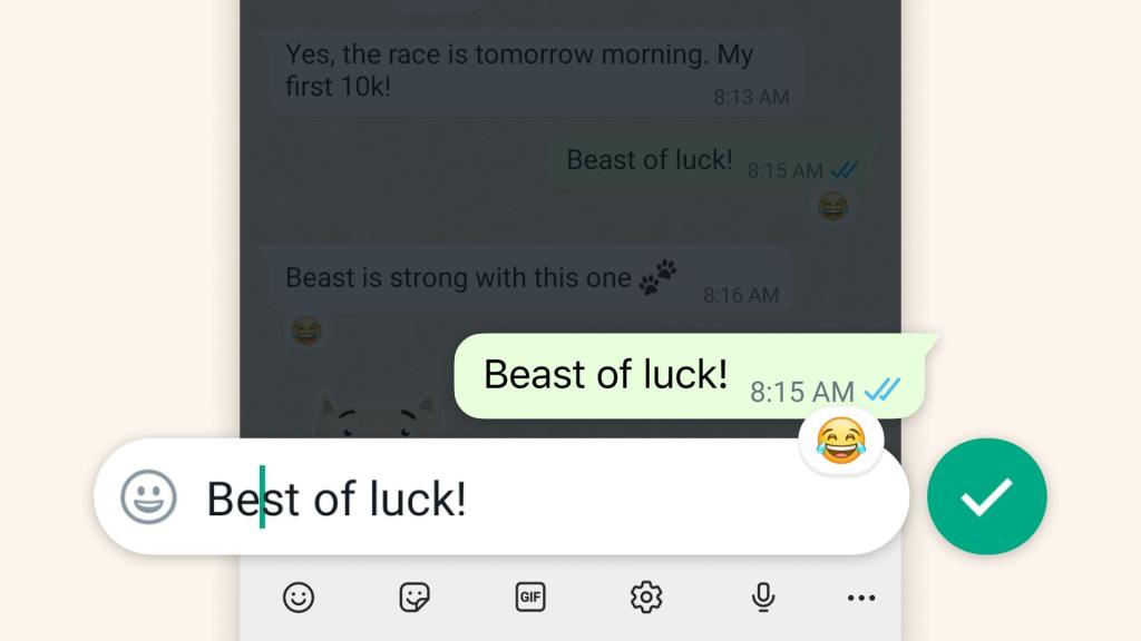WhatsApp message editing feature