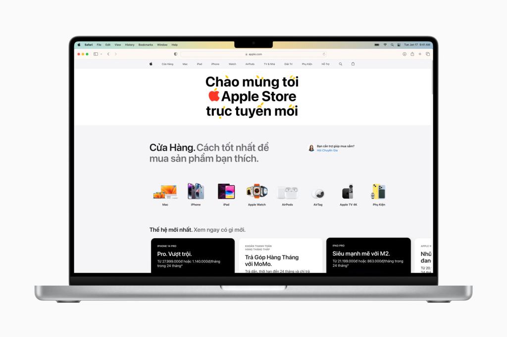Apple launches its online store in Vietnam