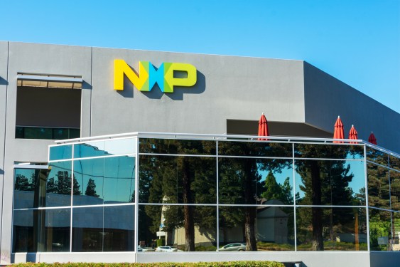 Exterior of NXP Semiconductors company office in Silicon Valley.
