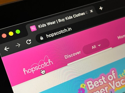 portion of Hopscotch site on laptop screen