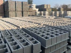 Partanna concrete blocks stacked