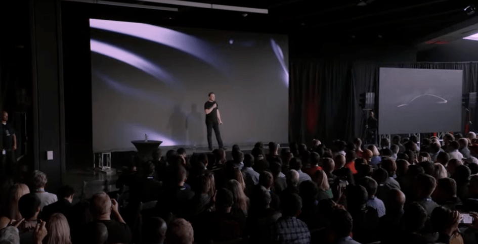 Tesla CEO Elon Musk onstage at 2023 shareholder meeting