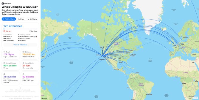 Flighty app to track flights