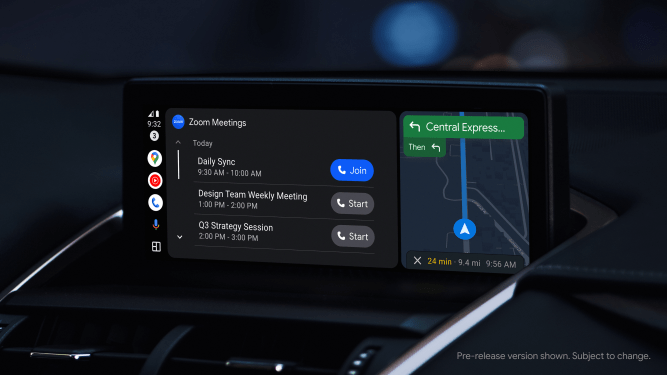 Zoom android auto google
