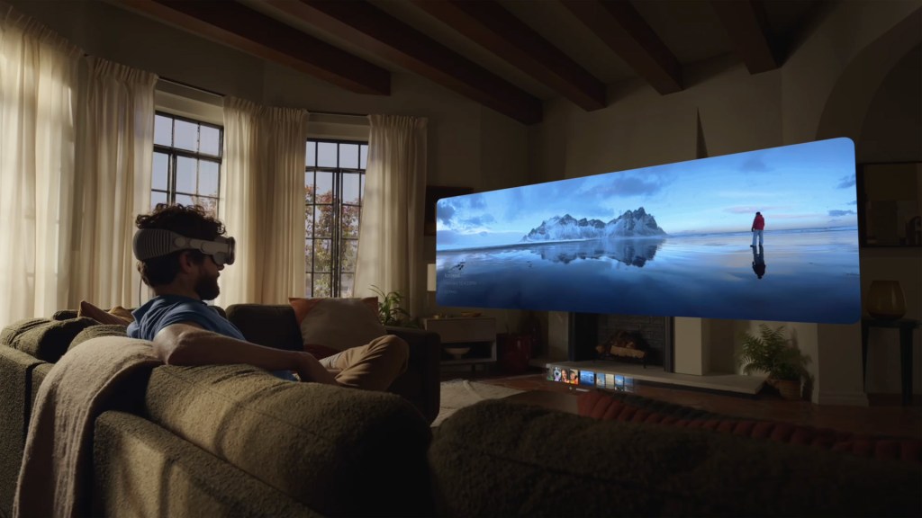 Apple Vision Pro panorama photo viewing
