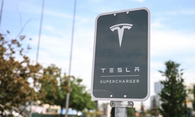 ANKARA, TURKIYE - JUNE 08: Tesla charging station board is seen in Ankara, Turkiye on June 08, 2023. (Photo by Osmancan Gurdogan/Anadolu Agency via Getty Images)