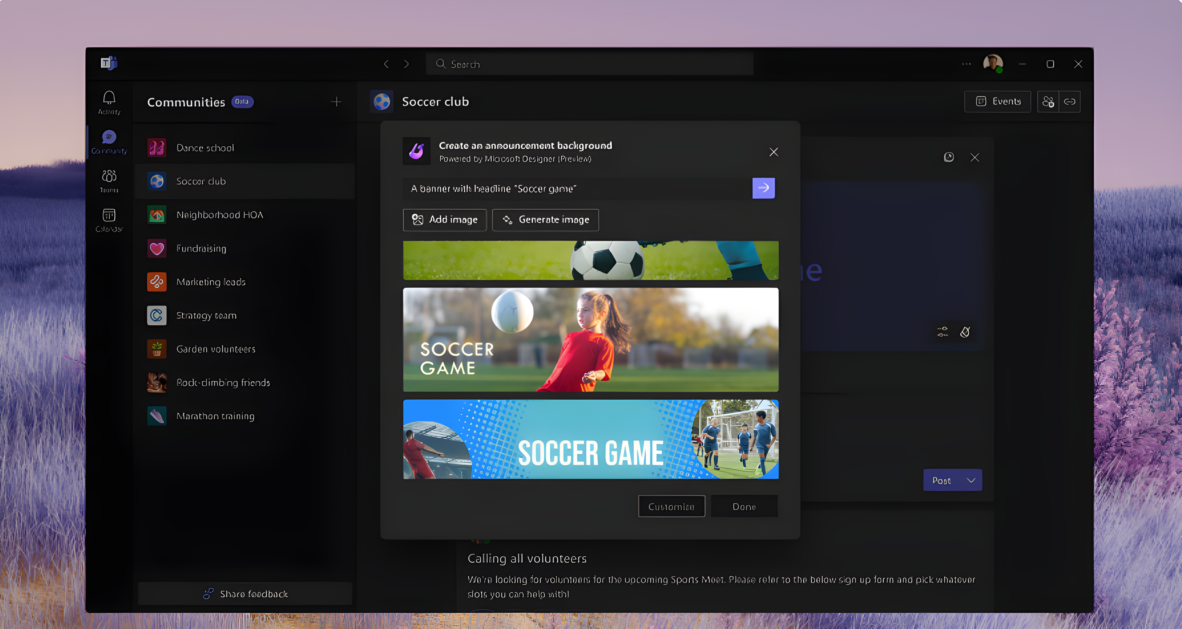 Microsoft Teams Designer