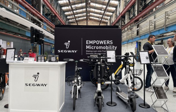 segway e-scooters and e-bikes at micromobility europe 2023