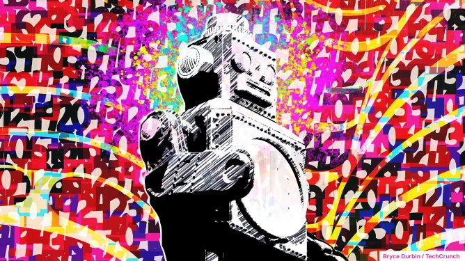 robot illustration for machine learning survey