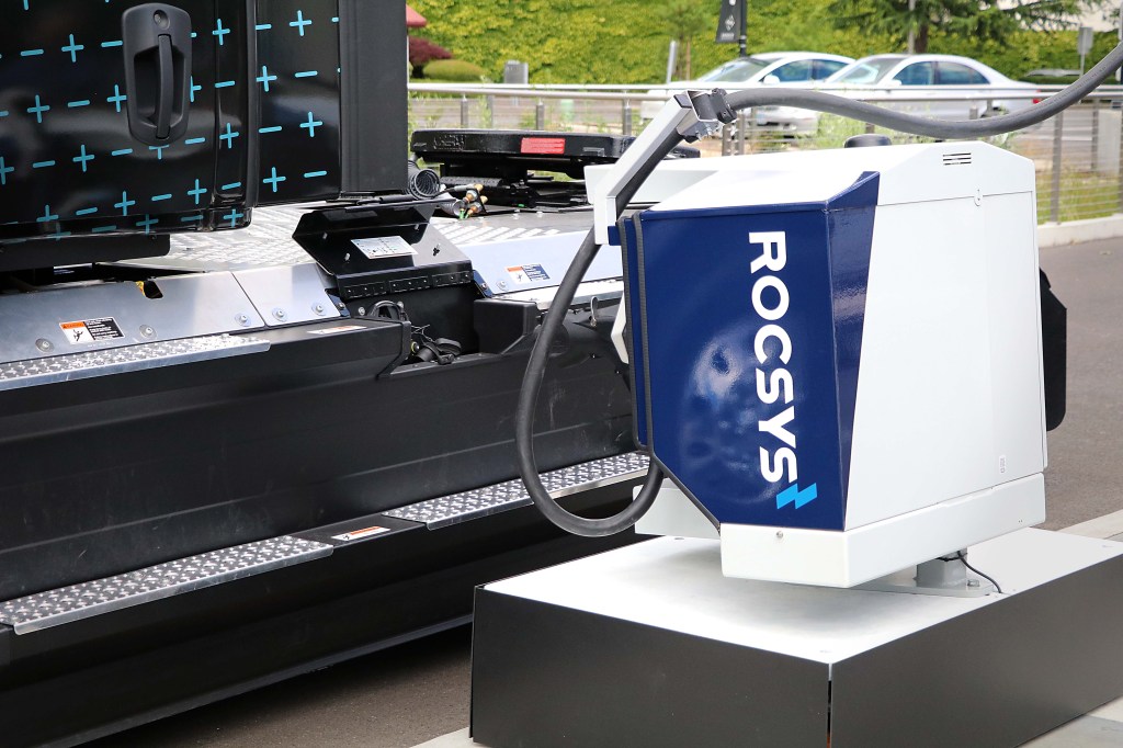 Rocsys robotic EV charger