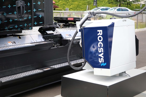 Rocsys robotic EV charger