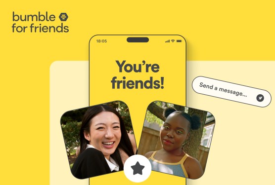 Bumble for friends splash screen