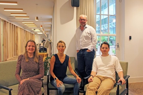 Part of the Notion team, (L-R), Stephanie Opdam, Itxaso del Palacio, Stephen Chandler, Kamil Mieczakowski