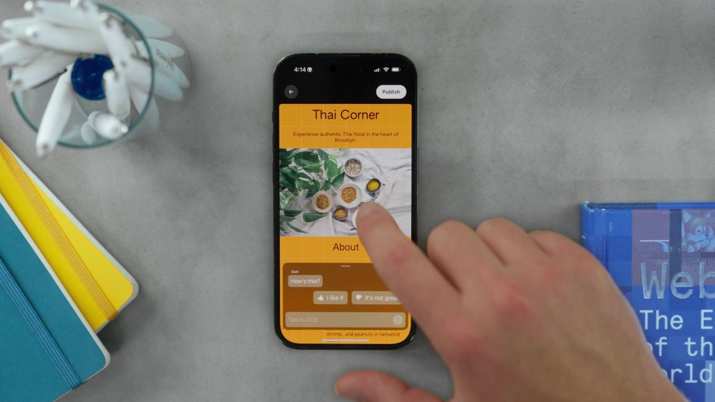Universe GUS Beta displayed on smartphone screen