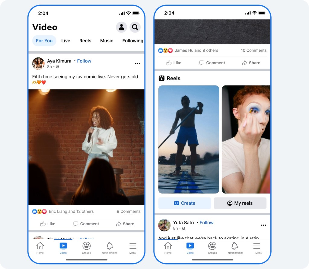 Facebook editing tools