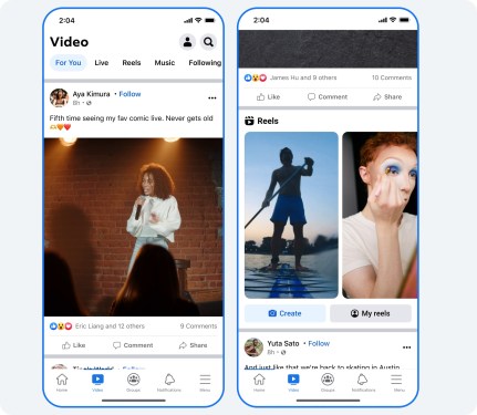 Facebook editing tools